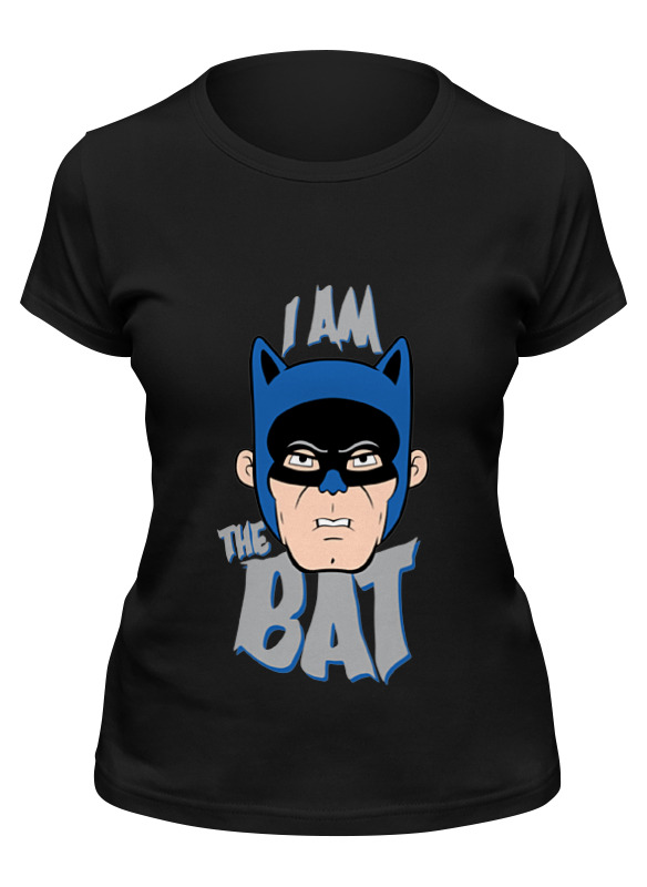 

Футболка женская Printio I am the bat черная M, Черный, I am the bat