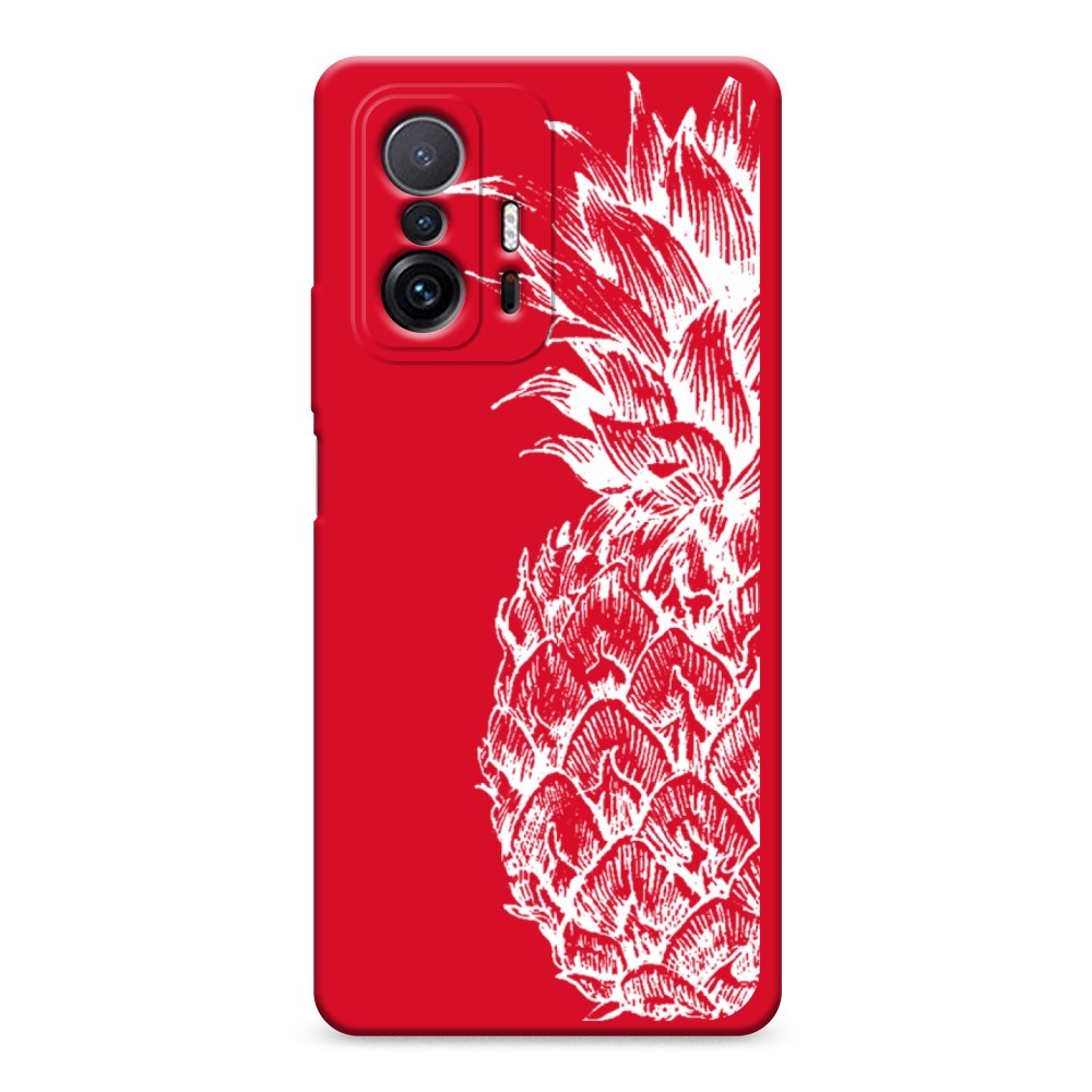 

Чехол Awog на Xiaomi Mi 11T/11T Pro "Ананас графика белая", Разноцветный, 313753-1