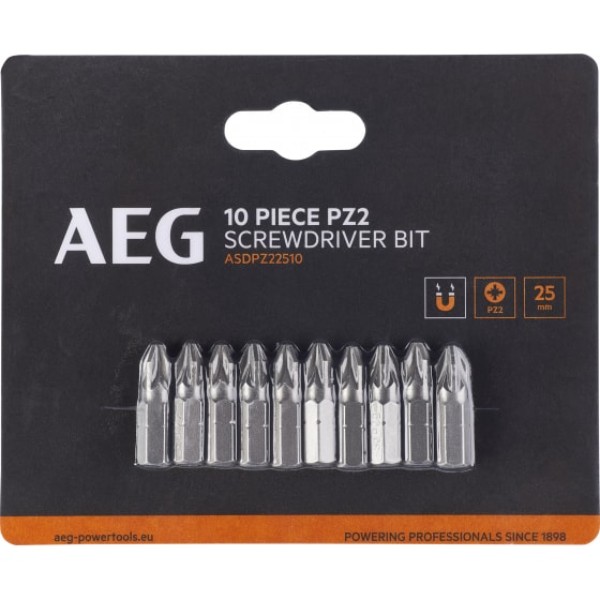 

AEG Биты 10шт.РZ2x25mm ASDPZ22510 4932479522