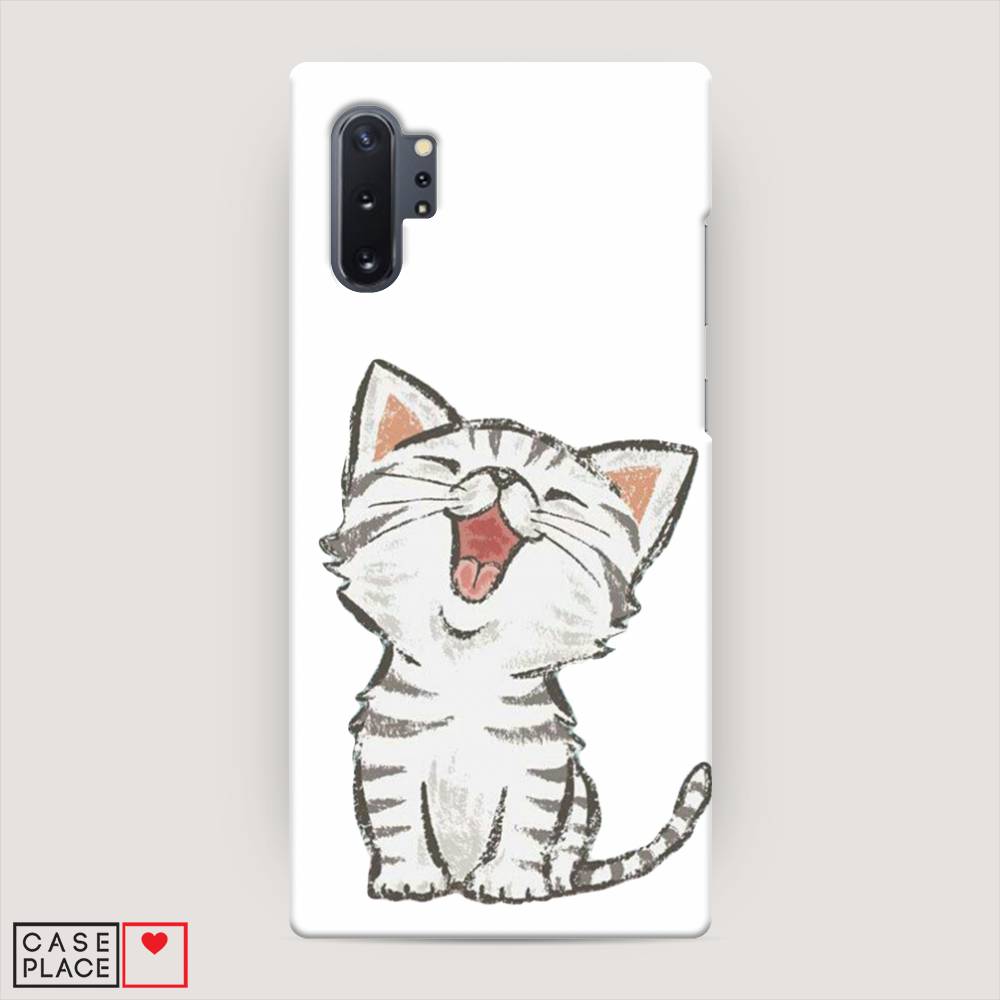 

Пластиковый чехол "Котенок рисованный" на Samsung Galaxy Note 10 +, 28520-1