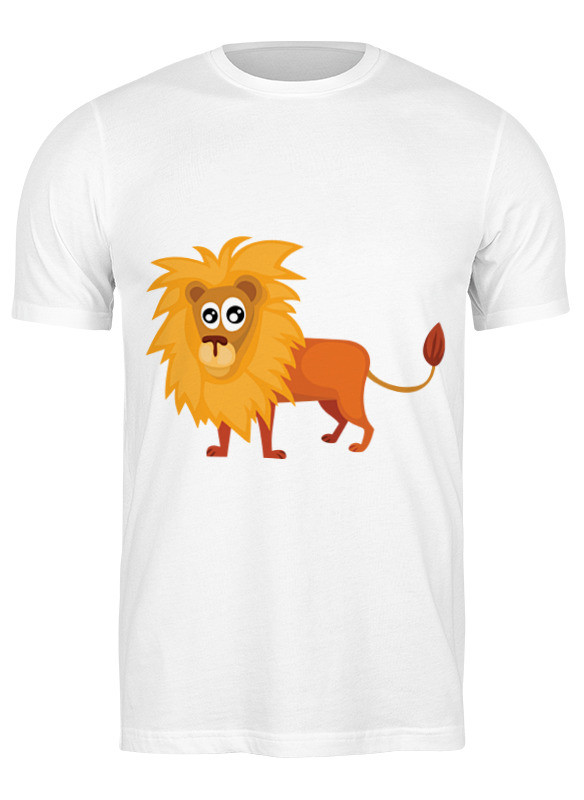 

Футболка мужская Printio Лев (lion) белая XL, Белый, Лев (lion)