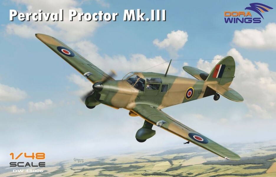 фото Dw48006 самолет радиосвязи percival proctor mk.iii dora wings