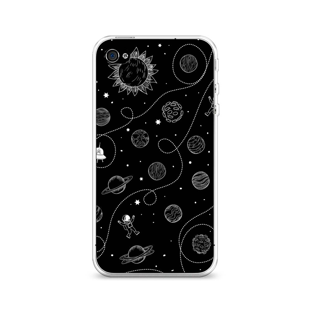 

Чехол Awog на Apple iPhone 4 / Айфон 4 "В невесомости", Разноцветный, 10150-4