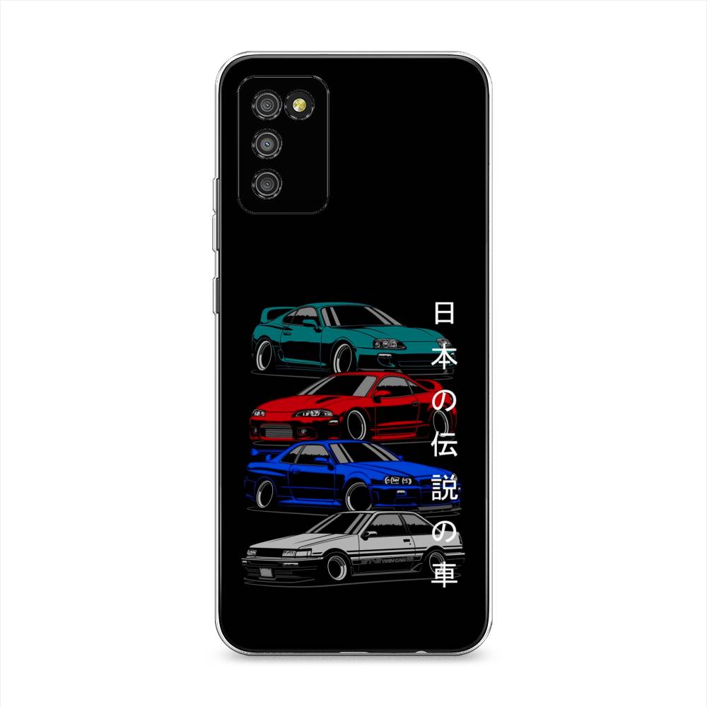 

Чехол Awog на Samsung Galaxy A02s / Самсунг A02s "JDM Legend cars", Зеленый;красный;синий, 2102350-5