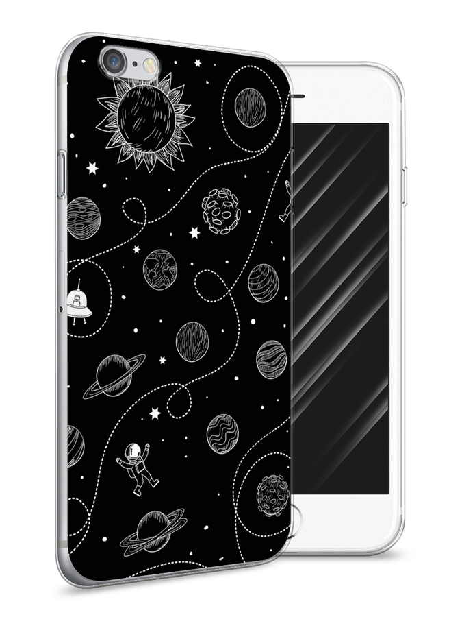 

Чехол Awog на Apple iPhone 6 / Айфон 6 "В невесомости", Разноцветный, 10450-4