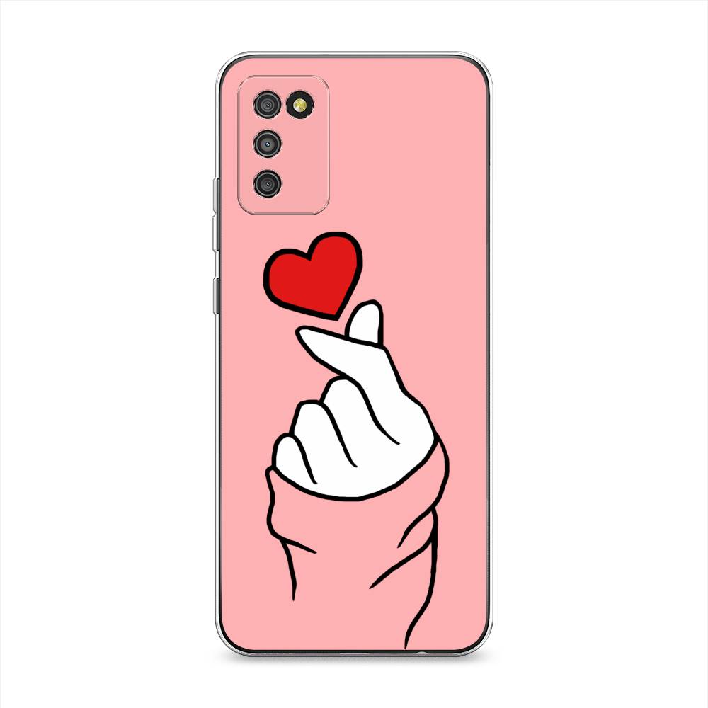 

Чехол Awog на Samsung Galaxy A02s / Самсунг A02s "Милое сердечко", Белый;красный;черный, 2102350-7