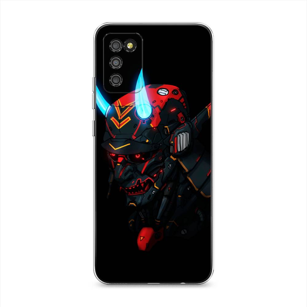

Чехол Awog на Samsung Galaxy A02s / Самсунг A02s "Неоновый самурай", Черный;красный;голубой, 2102350-6