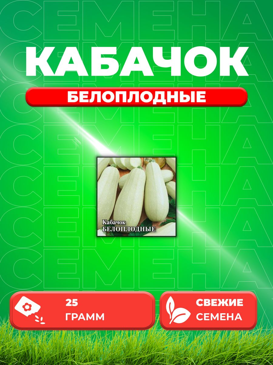 

Семена кабачок Белоплодные Гавриш 1026996718-1 1 уп.