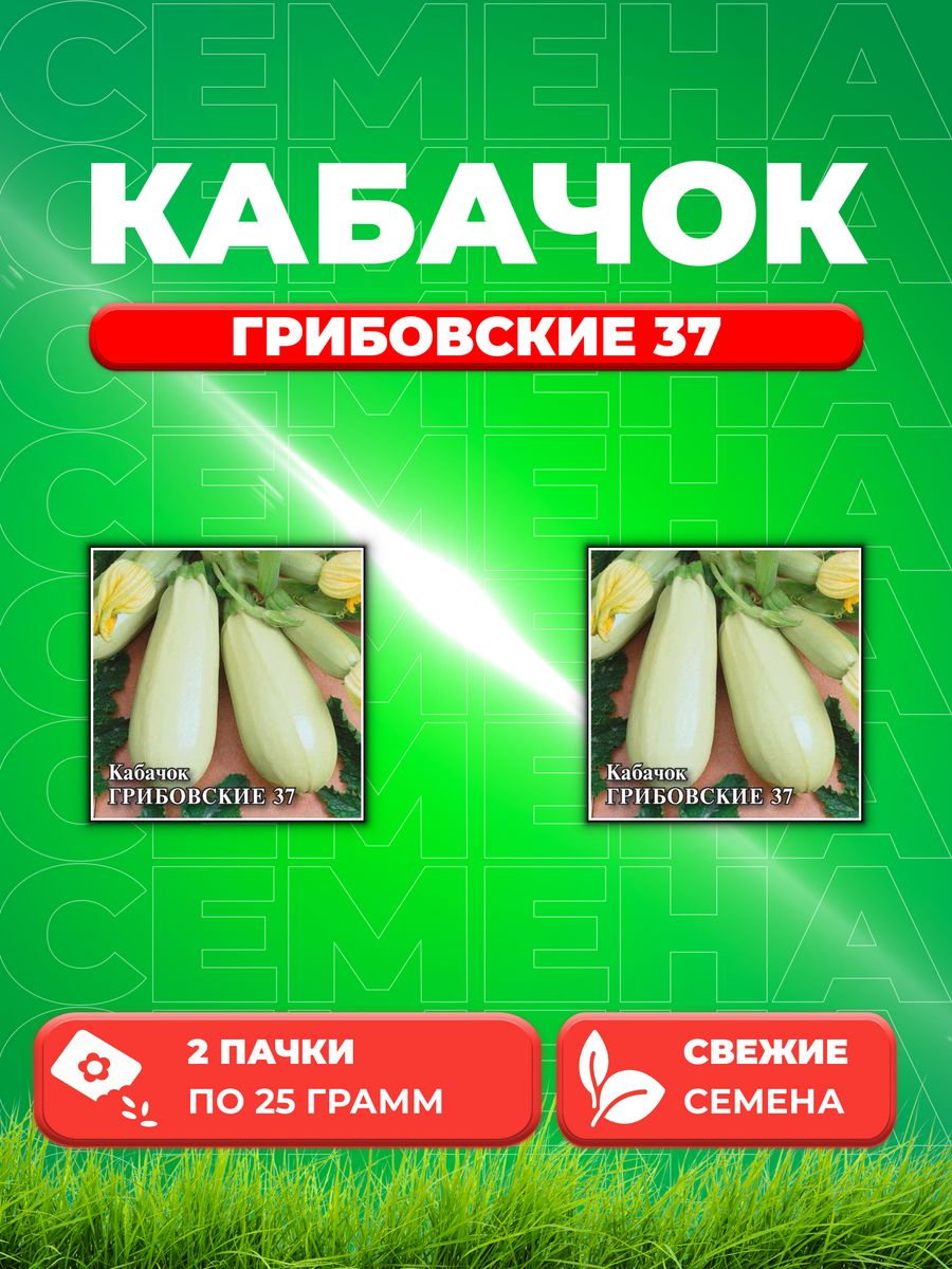 

Семена кабачок Грибовские 37 Гавриш 1026996719-2 2 уп.