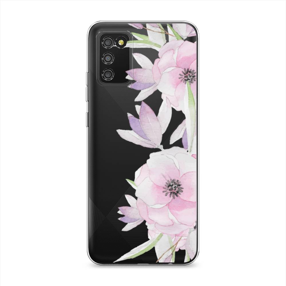 

Чехол Awog на Samsung Galaxy A02s / Самсунг A02s "Нежные анемоны", Розовый;черный;фиолетовый, 2102350-8