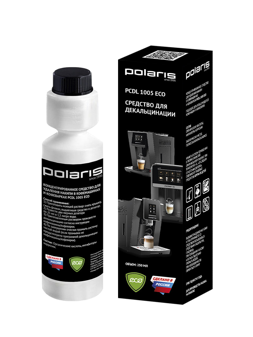 Чистящее средство POLARIS PCDL 1005 ECO комплект finish чистящее средство для пмм с ароматом лимона 250 мл х 2 шт