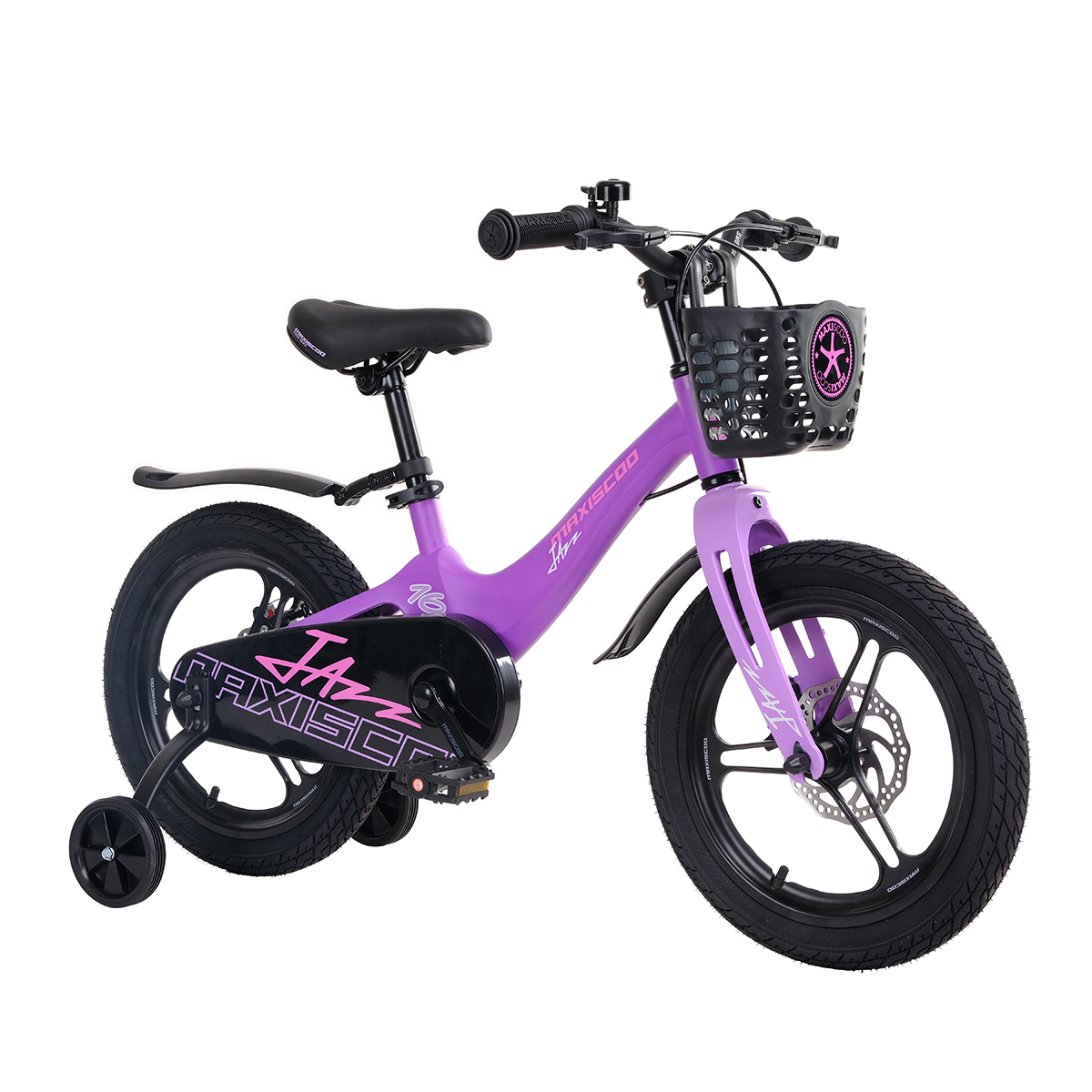 Детский велосипед MAXISCOO Jazz 16 Pro 2024 фиолетовый матовый