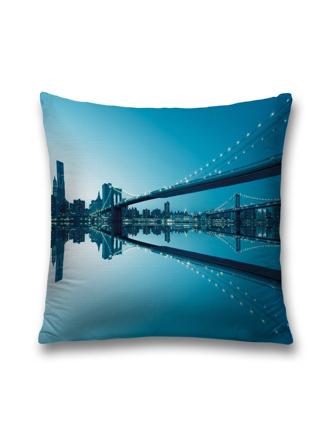 фото Наволочка joyarty декоративная "длинные мосты" на молнии, 45x45 см