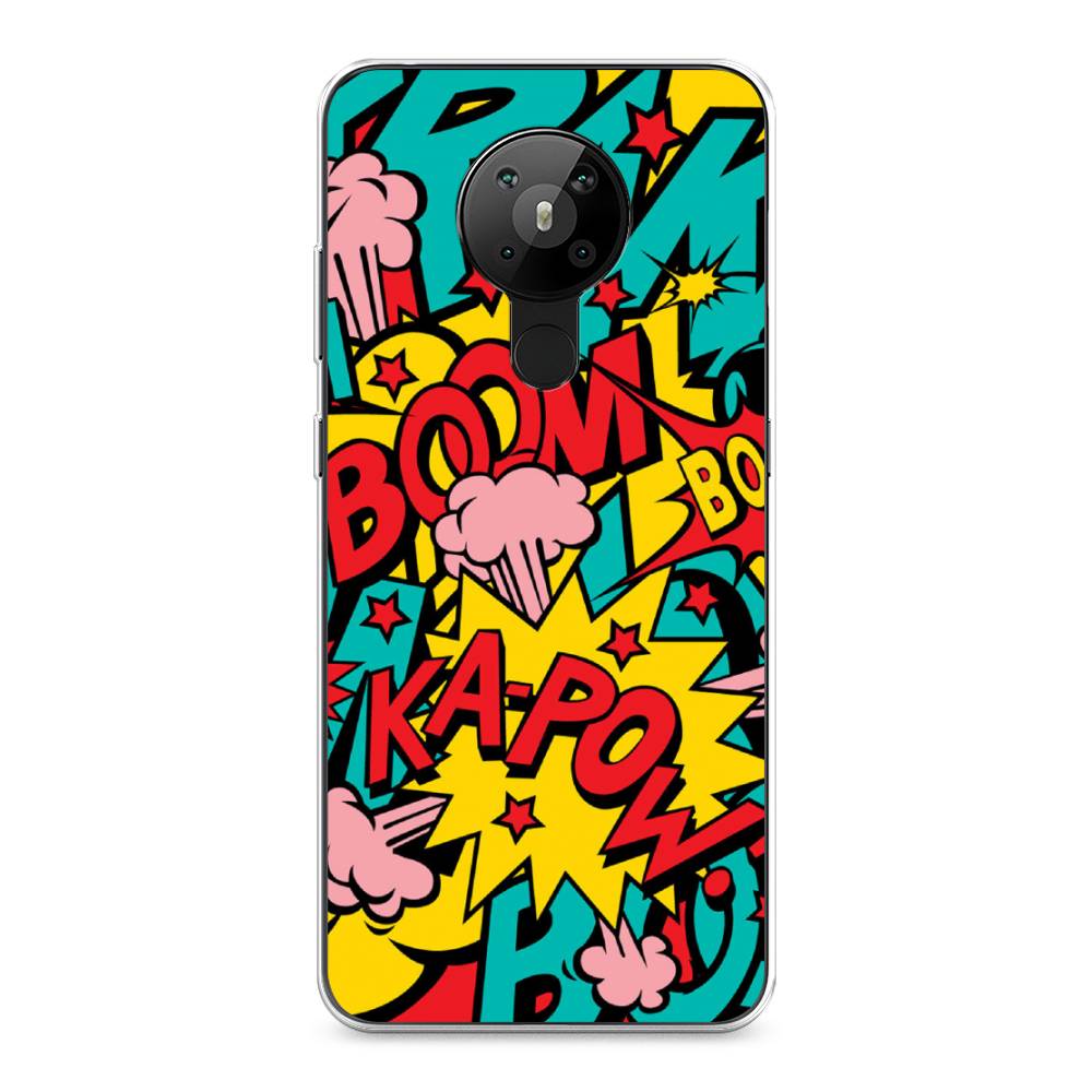 

Чехол Awog на Nokia 5.3 / Нокиа 5.3 "Постер pop art", Голубой;желтый;красный, 123450-9