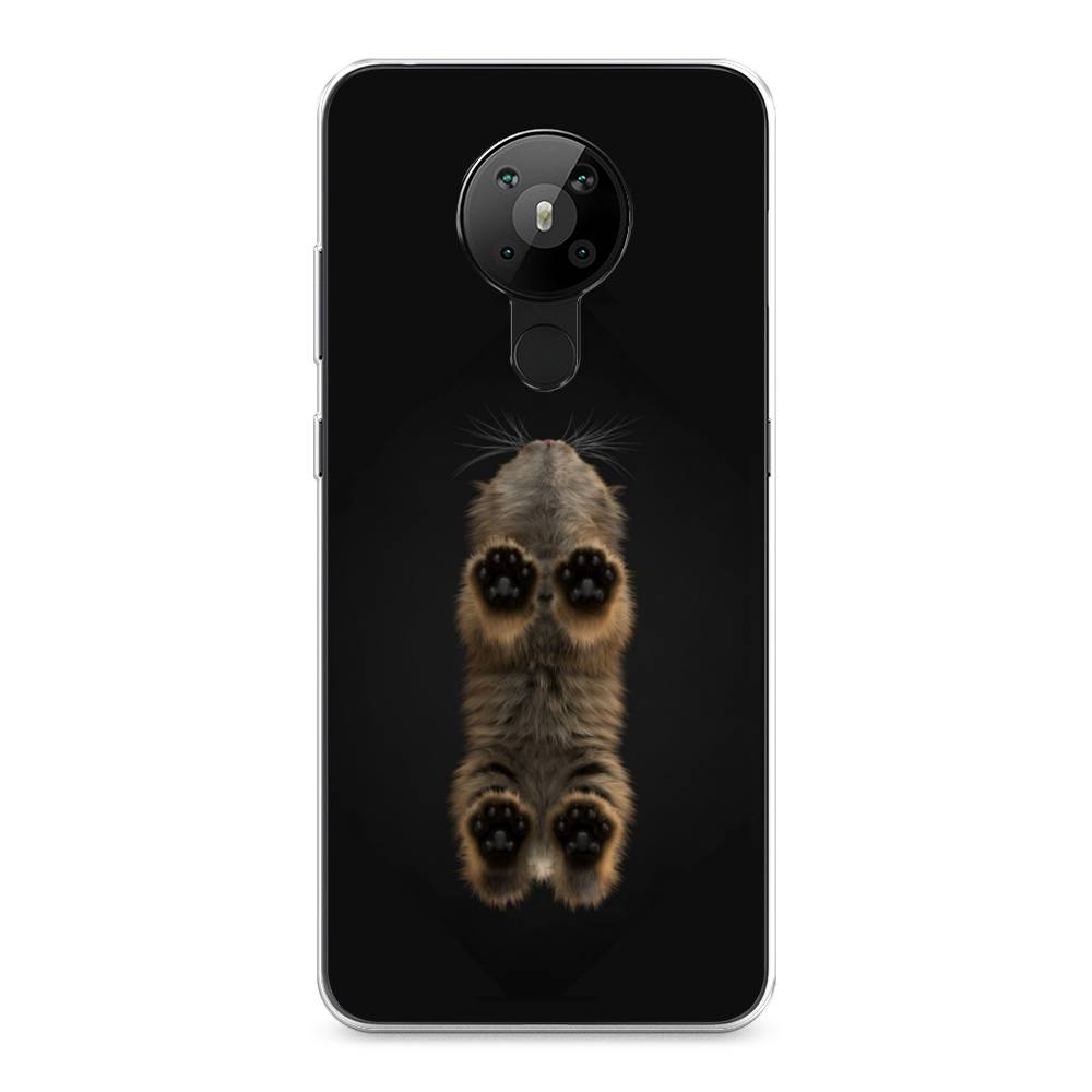 

Чехол Awog на Nokia 5.3 / Нокиа 5.3 "Кошачьи лапки", Черный, 123450-1