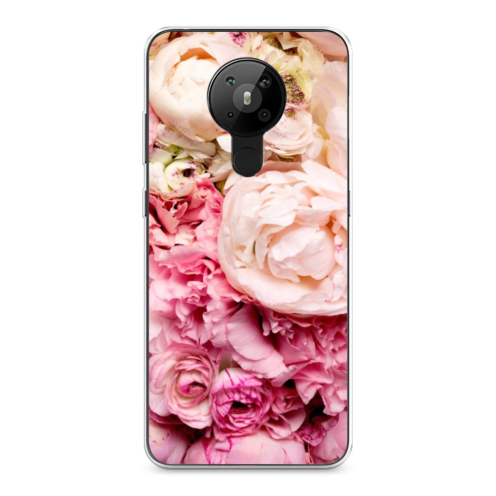 

Чехол Awog на Nokia 5.3 / Нокиа 5.3 "Пионы яркие", Розовый, 123450-8