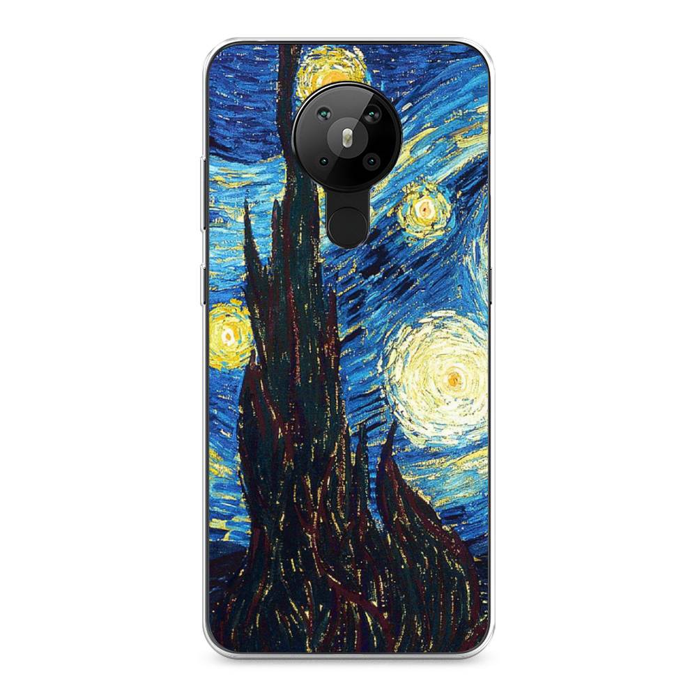 

Чехол Awog на Nokia 5.3 / Нокиа 5.3 "Ван Гог Звездная ночь", Желтый, 123450-9