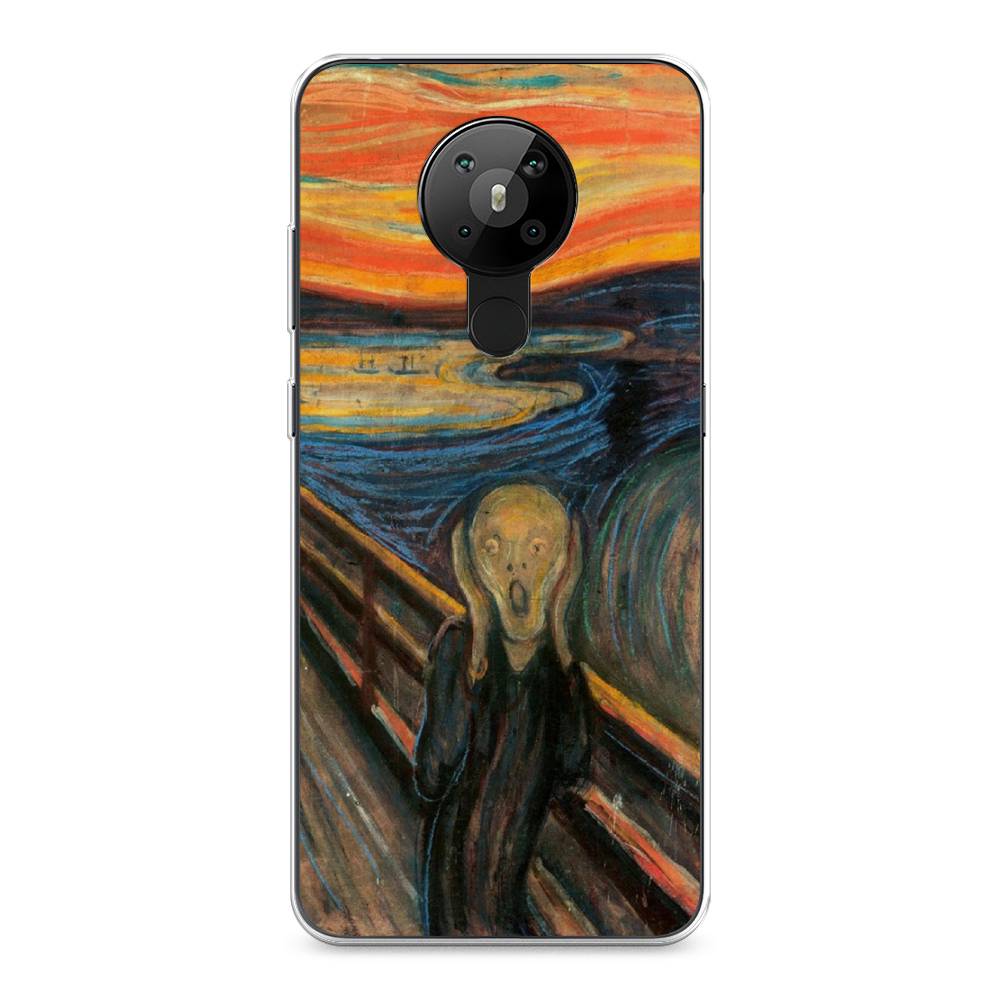 

Чехол Awog на Nokia 5.3 / Нокиа 5.3 "Крик", Оранжевый;синий;серый, 123450-9