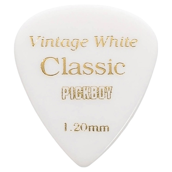 Медиатор Pickboy GP-03/120 Celluloid Vintage Classic White