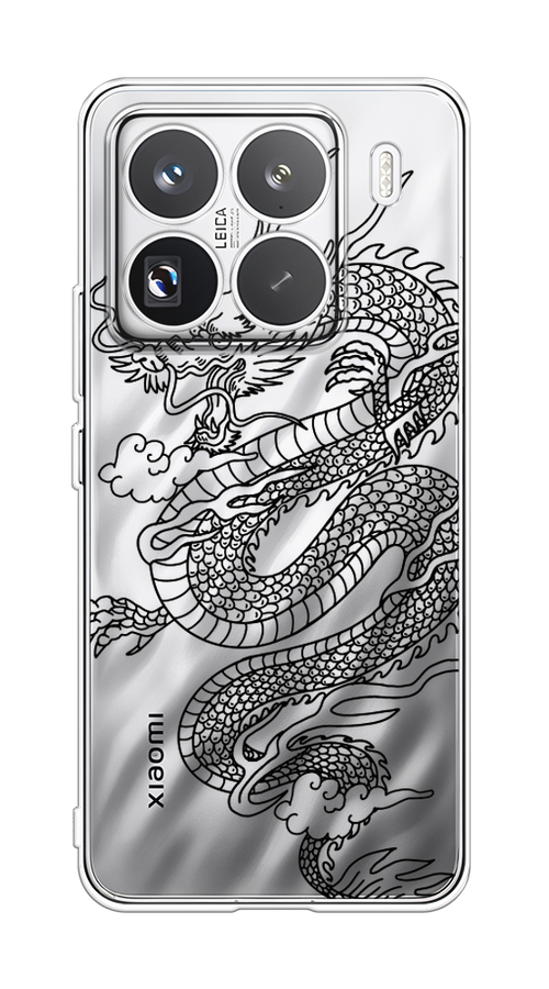 

Чехол на Xiaomi 15 Pro Большой китайский дракон, Черный;серый, 323750-1