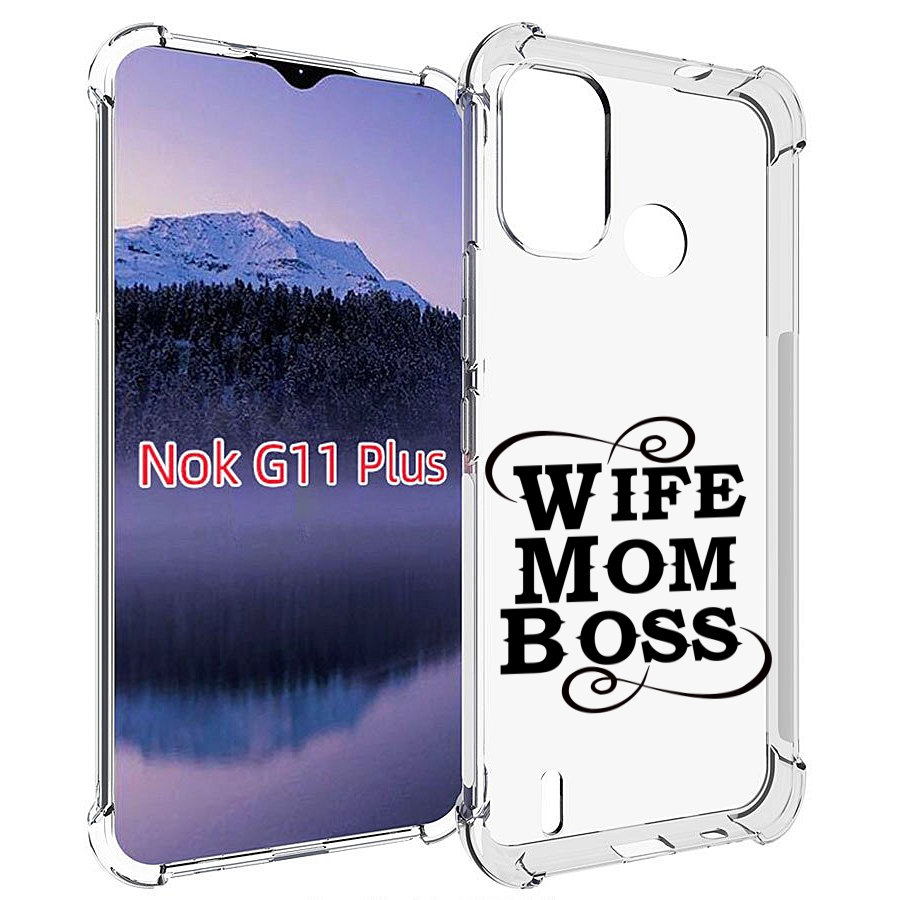 

Чехол MyPads жена-мама-босс для Nokia G11 Plus, Прозрачный, Tocco