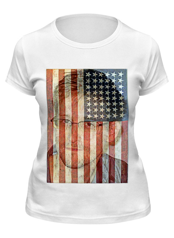 

Футболка женская Printio Edward snowden белая L, Белый, Edward snowden