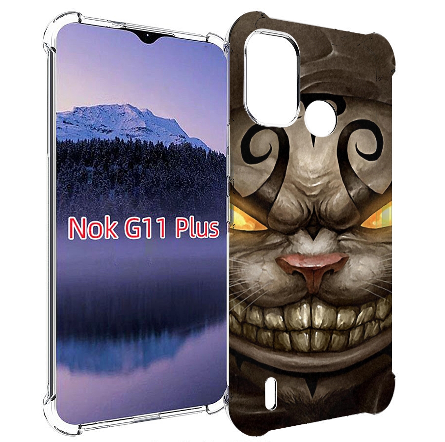 

Чехол MyPads злой котик с желтыми глазами для Nokia G11 Plus, Прозрачный, Tocco
