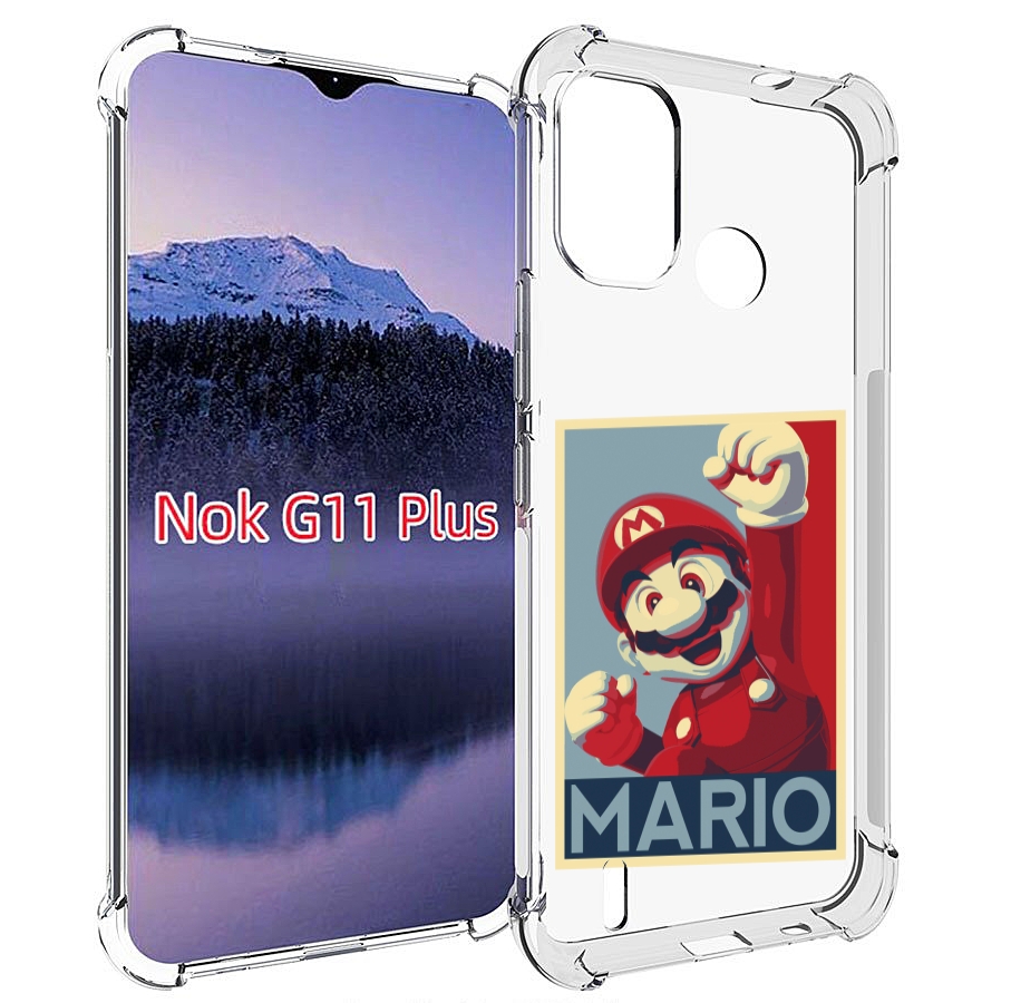 

Чехол MyPads злой марио для Nokia G11 Plus, Прозрачный, Tocco