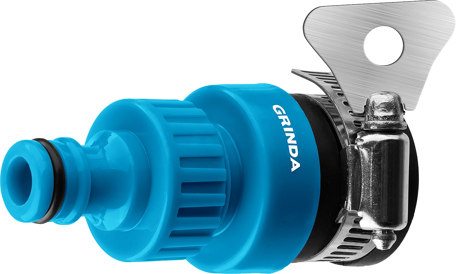 

Штуцер на кран Grinda 8-426321_z02, 3/4", Голубой;черный