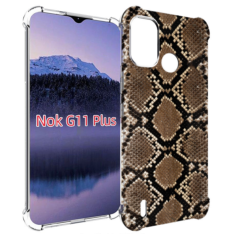 

Чехол MyPads змеиная кожа для Nokia G11 Plus, Прозрачный, Tocco