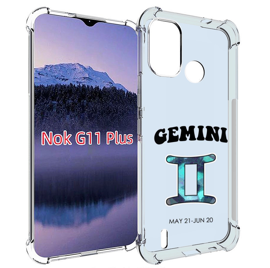 

Чехол MyPads знак зодиака близнецы 1 для Nokia G11 Plus, Прозрачный, Tocco