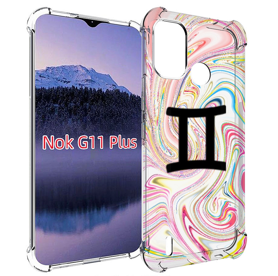 

Чехол MyPads знак зодиака близнецы 2 для Nokia G11 Plus, Прозрачный, Tocco