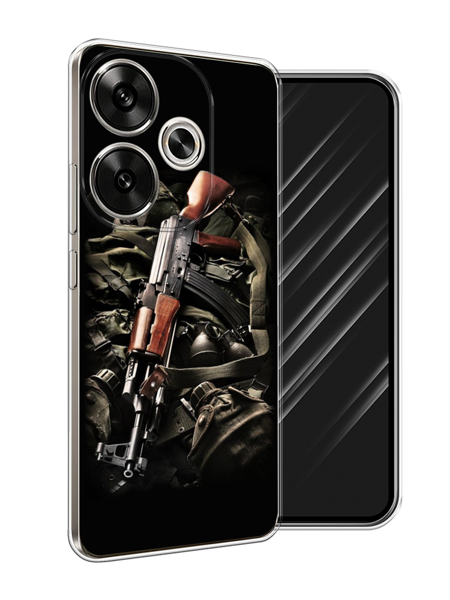 

Чехол Awog на Xiaomi Redmi Turbo 3 "Автомат", Черный;коричневый;серый, 322150-1