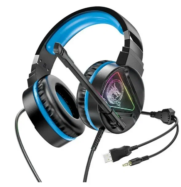 

Игровые наушники Hoco W104 Blue, hoco-w104-синий