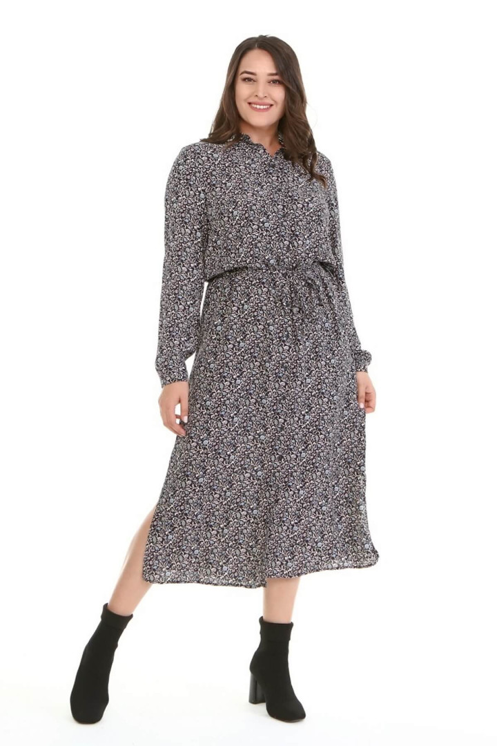 

Платье женское My Line Moda 1494 черное 48 RU, Черный, 1494