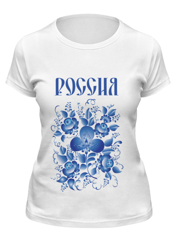 

Футболка женская Printio Россия белая M, Белый, Россия