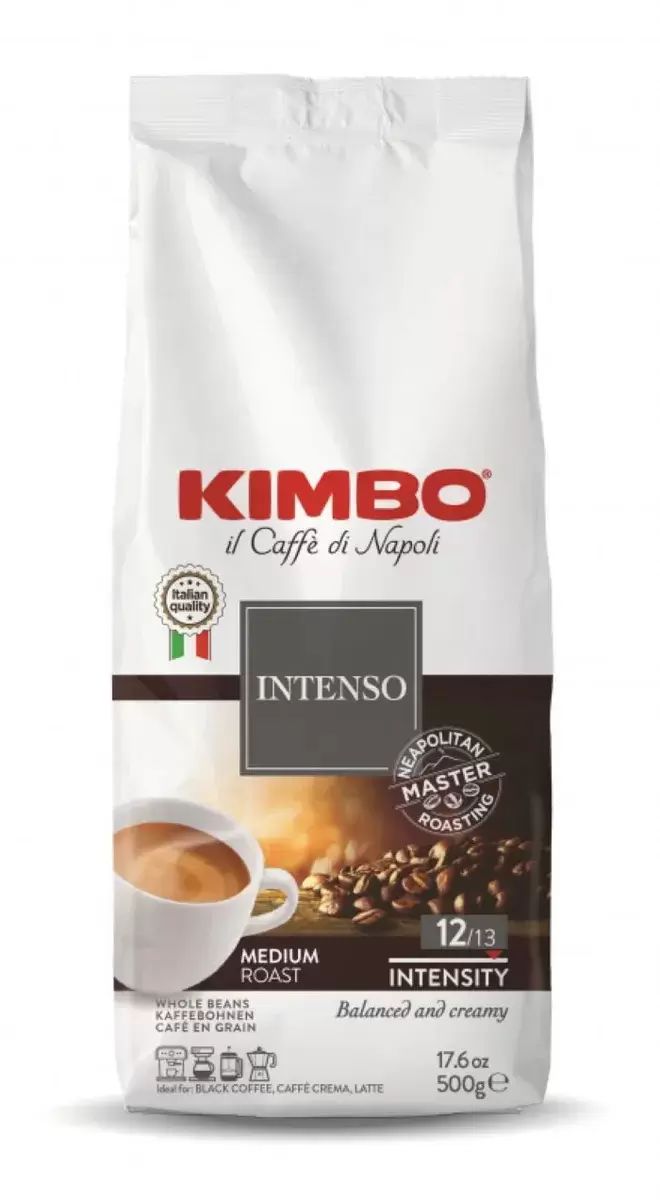 Кофе Kimbo aroma intenso насыщенный зерно 500 г