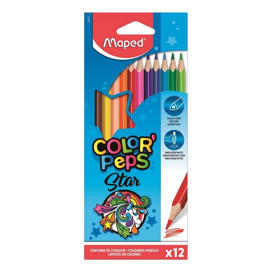 Карандаши Maped Color Peps Star 12 цветов