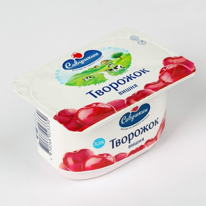 

Творожная паста Савушкин вишня 3,5% 120 г