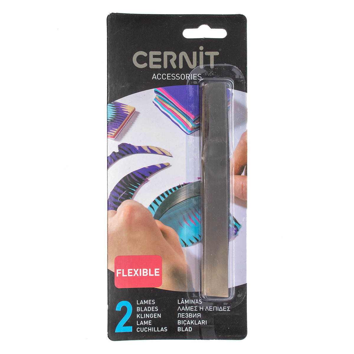 CE909 Лезвия для пластики Cernit гибкие металл, 2 шт.