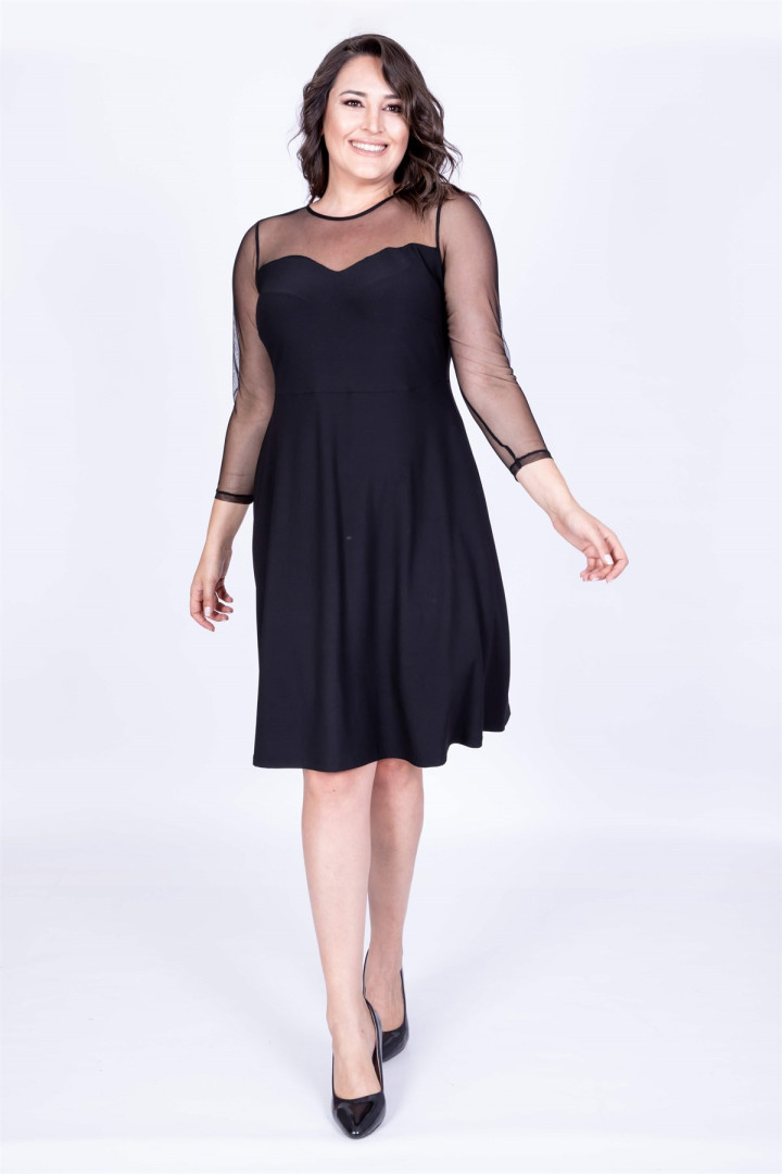 

Платье женское My Line Moda 718 черное 46 RU, 718