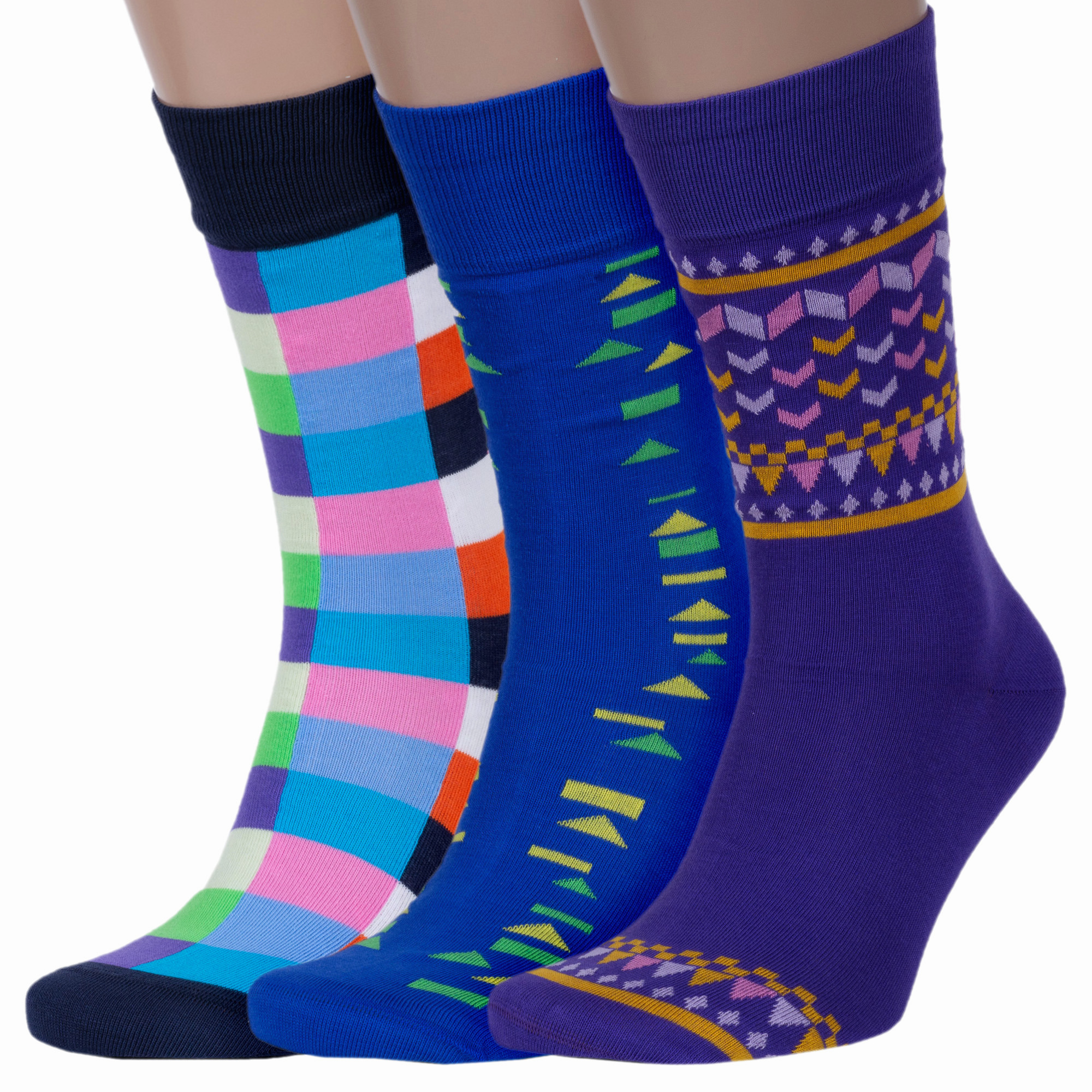 Комплект носков мужских LorenzLine 3-Е2/3 разноцветных 27