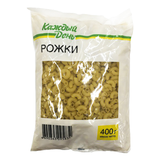 

Макаронные изделия Каждый день рожки 400 г