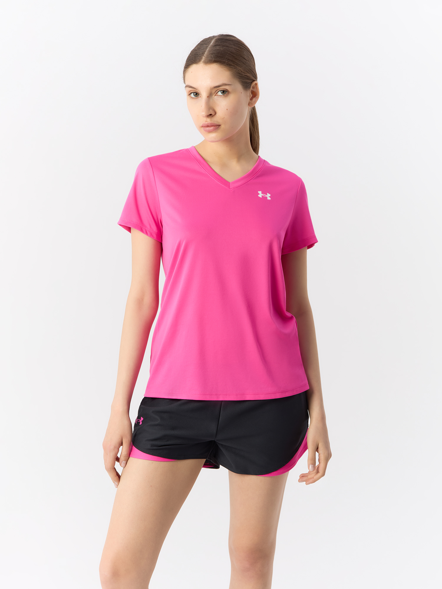 

Футболка женская Under Armour Tech SSV 1384229 розовая MD, Розовый, Tech SSV