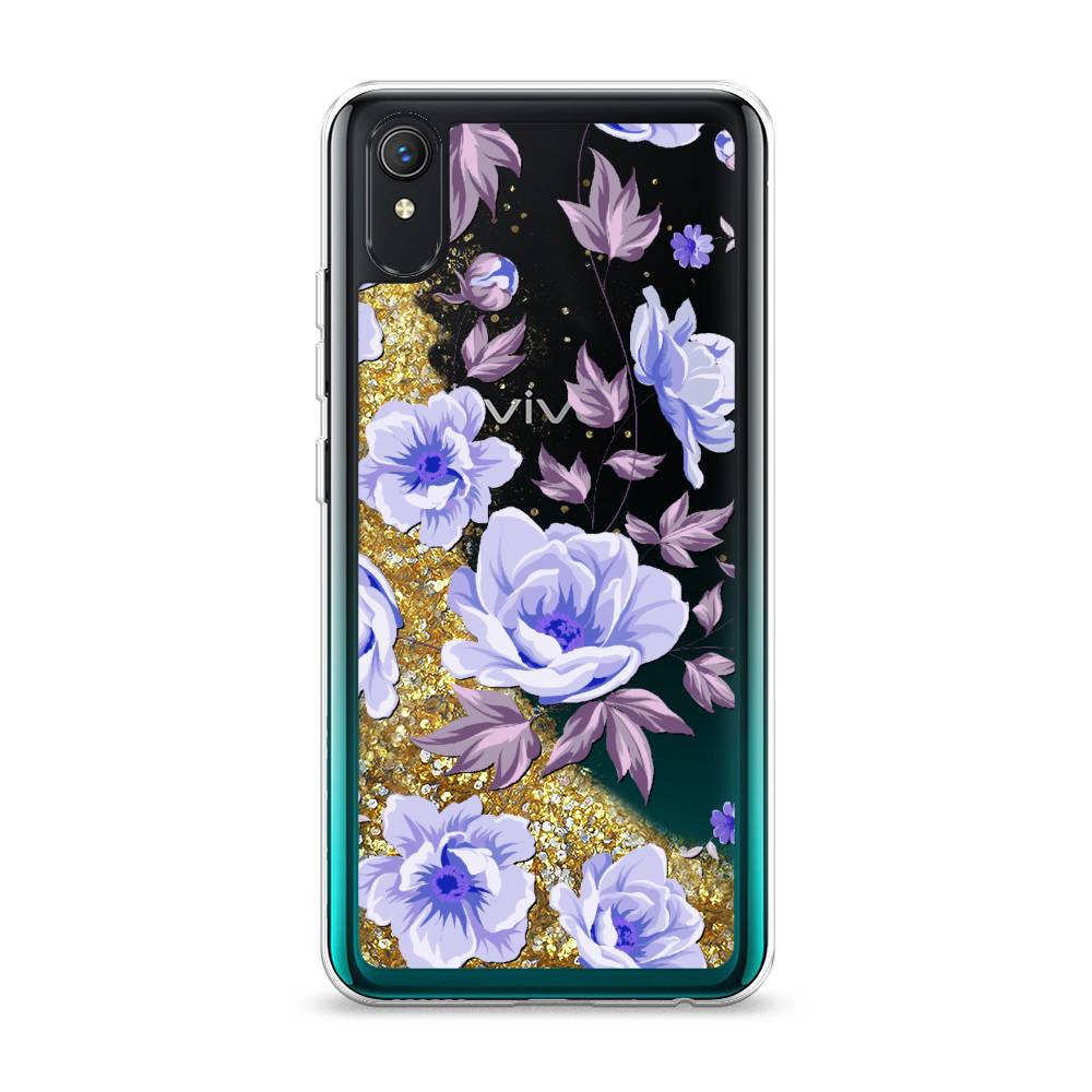 

Жидкий чехол с блестками "Цветочная фантазия 1" на Vivo Y1s, 263290-1