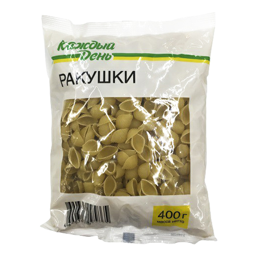 

Макаронные изделия Каждый день ракушки 400 г