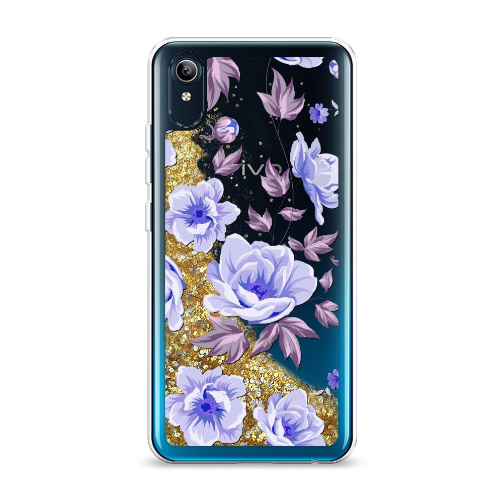 

Жидкий чехол с блестками "Цветочная фантазия 1" на Vivo Y91c, 262890-1