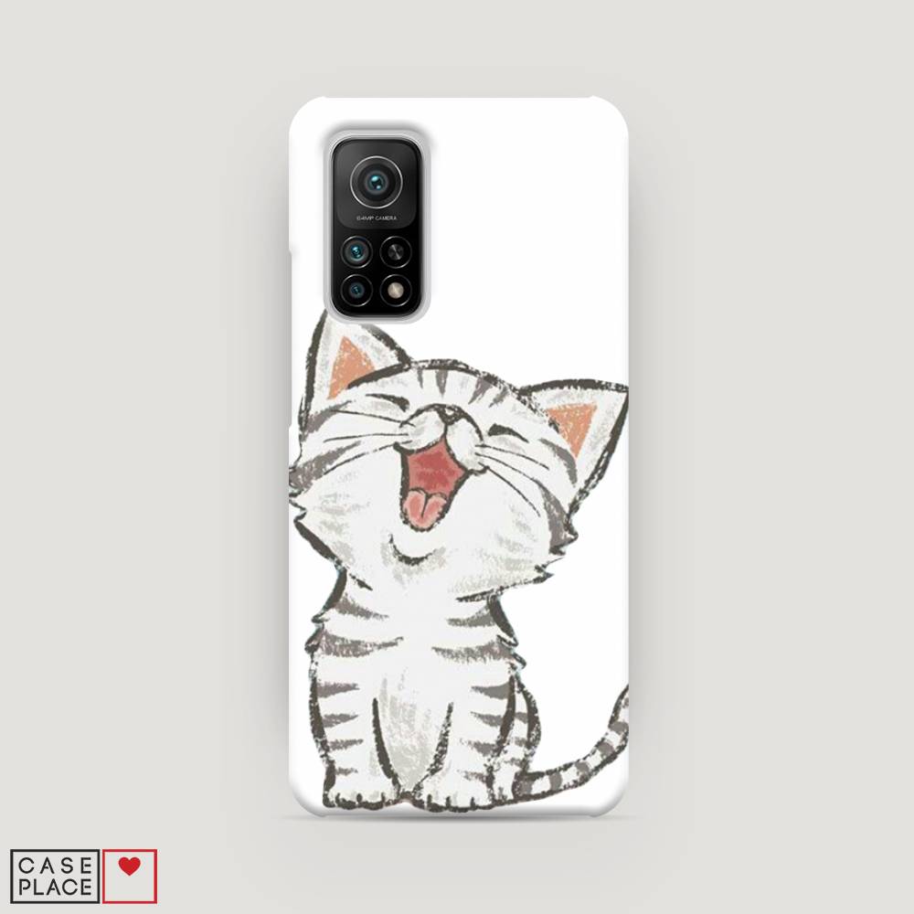 

Пластиковый чехол "Котенок рисованный" на Xiaomi Mi 10T Pro, 37720-1
