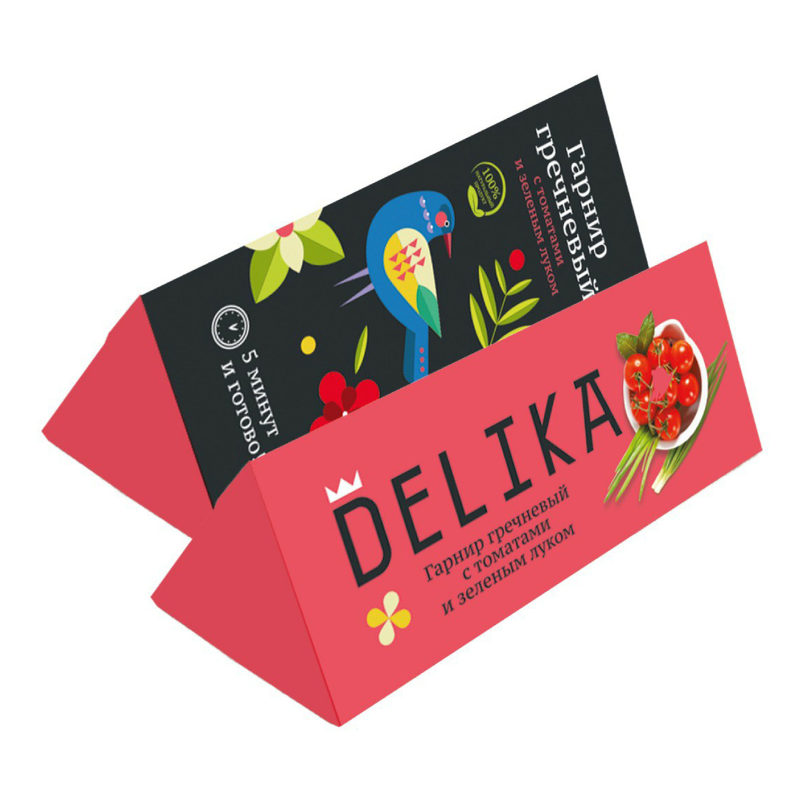 

Гречка Delika с томатами и зеленым луком быстрого приготовления 160 г