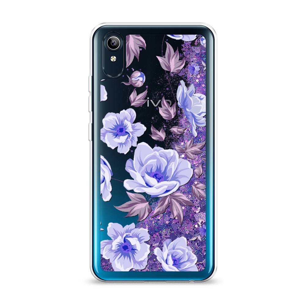 

Жидкий чехол с блестками "Цветочная фантазия 1" на Vivo Y91c, 262892-1